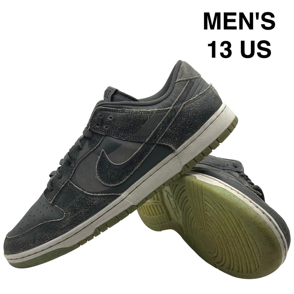 Nike Dunk Low Halloween Iron Grey Men's‎ Size 13 Grey Green DQ7681-001 Retro